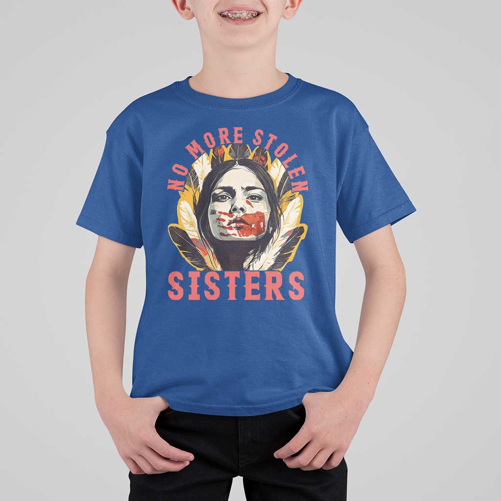 Native American Awareness Gift T Shirt For Kid No More Stolen Sisters MMIW Support