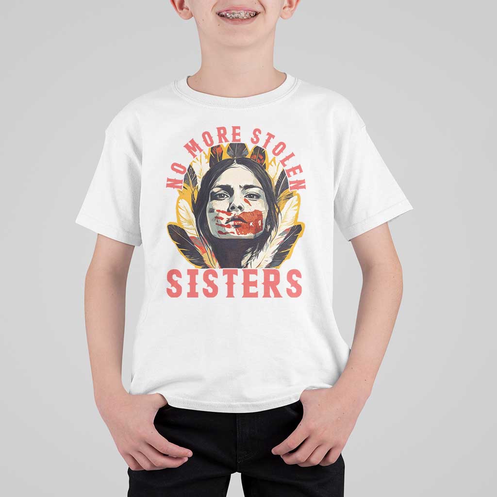Native American Awareness Gift T Shirt For Kid No More Stolen Sisters MMIW Support