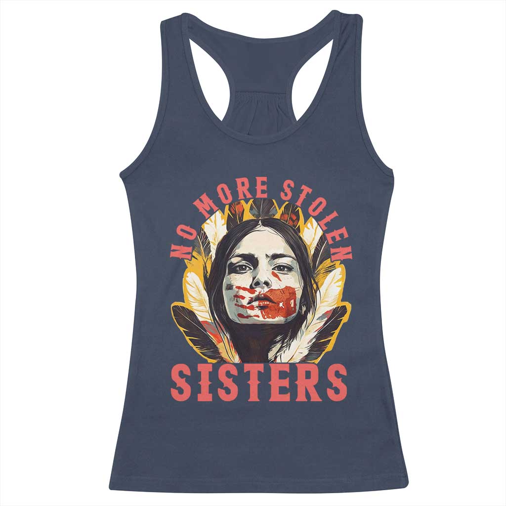 Native American Awareness Gift Racerback Tank Top No More Stolen Sisters MMIW Support