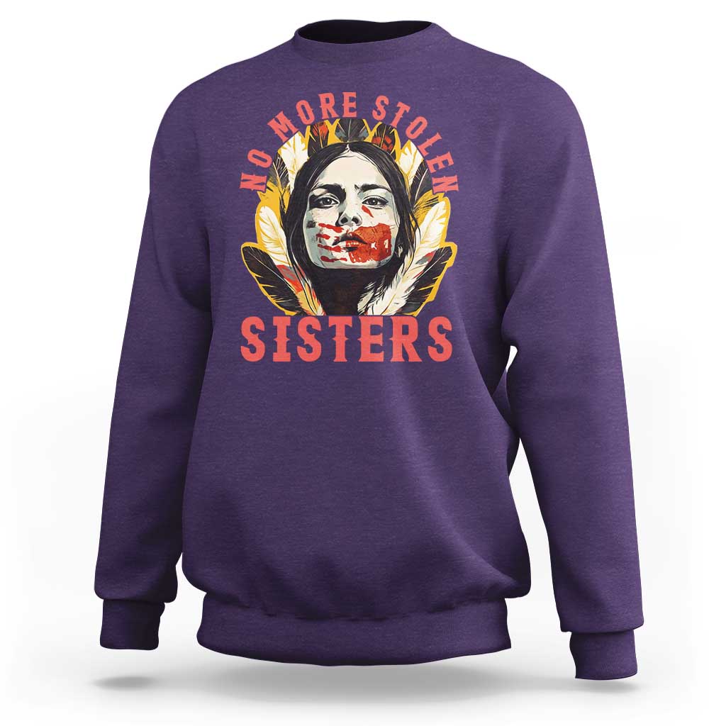 Native American Awareness Gift Sweatshirt No More Stolen Sisters MMIW Support