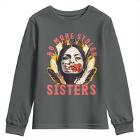 Native American Awareness Gift Youth Sweatshirt No More Stolen Sisters MMIW Support