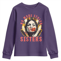 Native American Awareness Gift Youth Sweatshirt No More Stolen Sisters MMIW Support