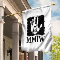Stop MMIW Garden Flag Voices For Stolen Sisters Red Handprint Graphic
