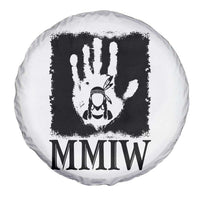 Stop MMIW Spare Tire Cover Voices For Stolen Sisters Red Handprint Graphic