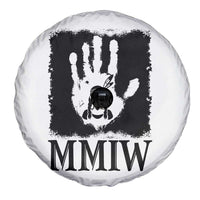 Stop MMIW Spare Tire Cover Voices For Stolen Sisters Red Handprint Graphic