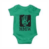 Stop MMIW Baby Onesie Voices For Stolen Sisters Red Handprint Graphic