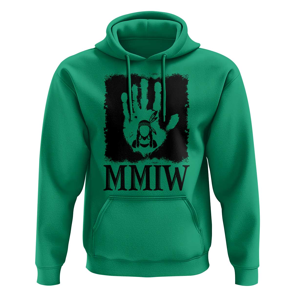 Stop MMIW Hoodie Voices For Stolen Sisters Red Handprint Graphic