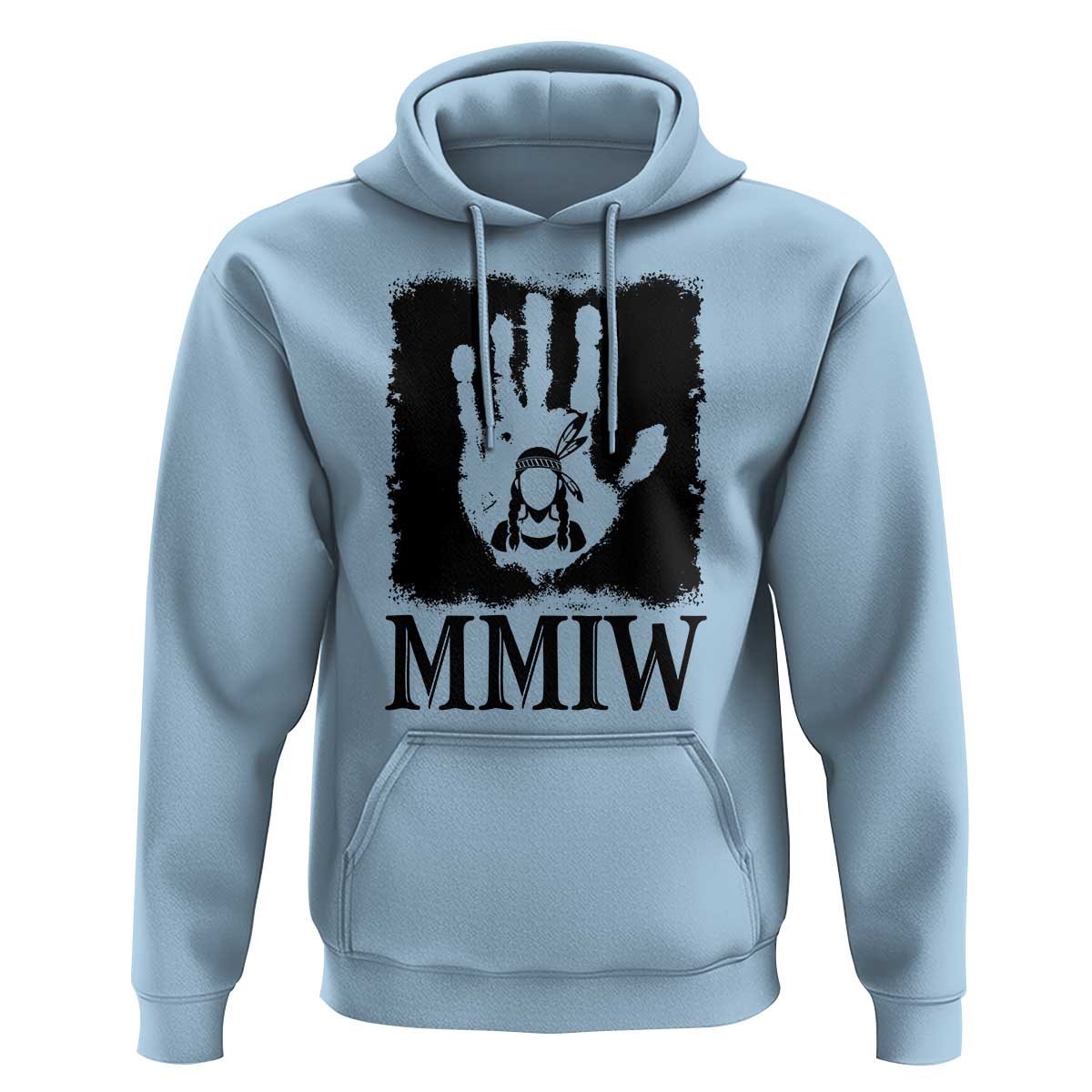 Stop MMIW Hoodie Voices For Stolen Sisters Red Handprint Graphic