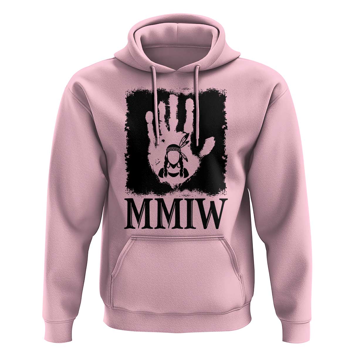 Stop MMIW Hoodie Voices For Stolen Sisters Red Handprint Graphic