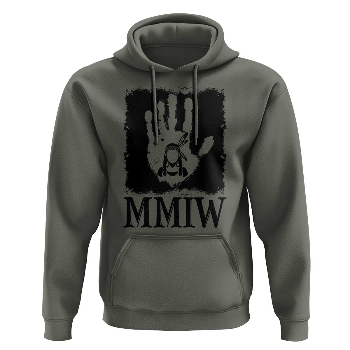 Stop MMIW Hoodie Voices For Stolen Sisters Red Handprint Graphic