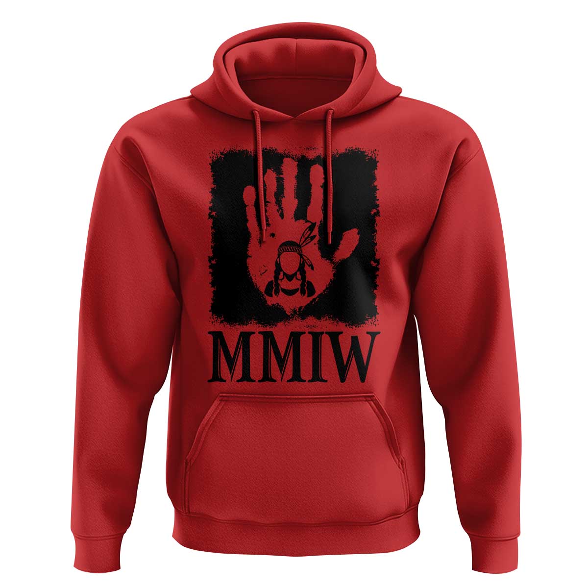 Stop MMIW Hoodie Voices For Stolen Sisters Red Handprint Graphic