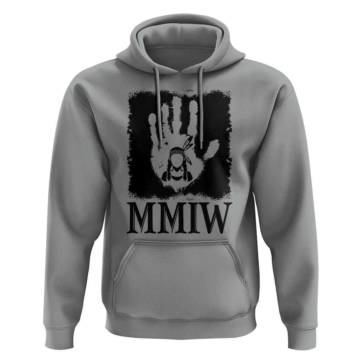 Stop MMIW Hoodie Voices For Stolen Sisters Red Handprint Graphic