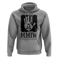 Stop MMIW Hoodie Voices For Stolen Sisters Red Handprint Graphic