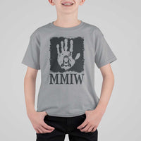 Stop MMIW T Shirt For Kid Voices For Stolen Sisters Red Handprint Graphic