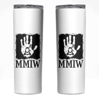 Stop MMIW Skinny Tumbler Voices For Stolen Sisters Red Handprint Graphic