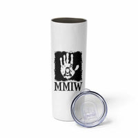 Stop MMIW Skinny Tumbler Voices For Stolen Sisters Red Handprint Graphic