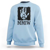 Stop MMIW Sweatshirt Voices For Stolen Sisters Red Handprint Graphic