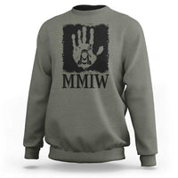 Stop MMIW Sweatshirt Voices For Stolen Sisters Red Handprint Graphic