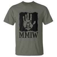 Stop MMIW T Shirt Voices For Stolen Sisters Red Handprint Graphic