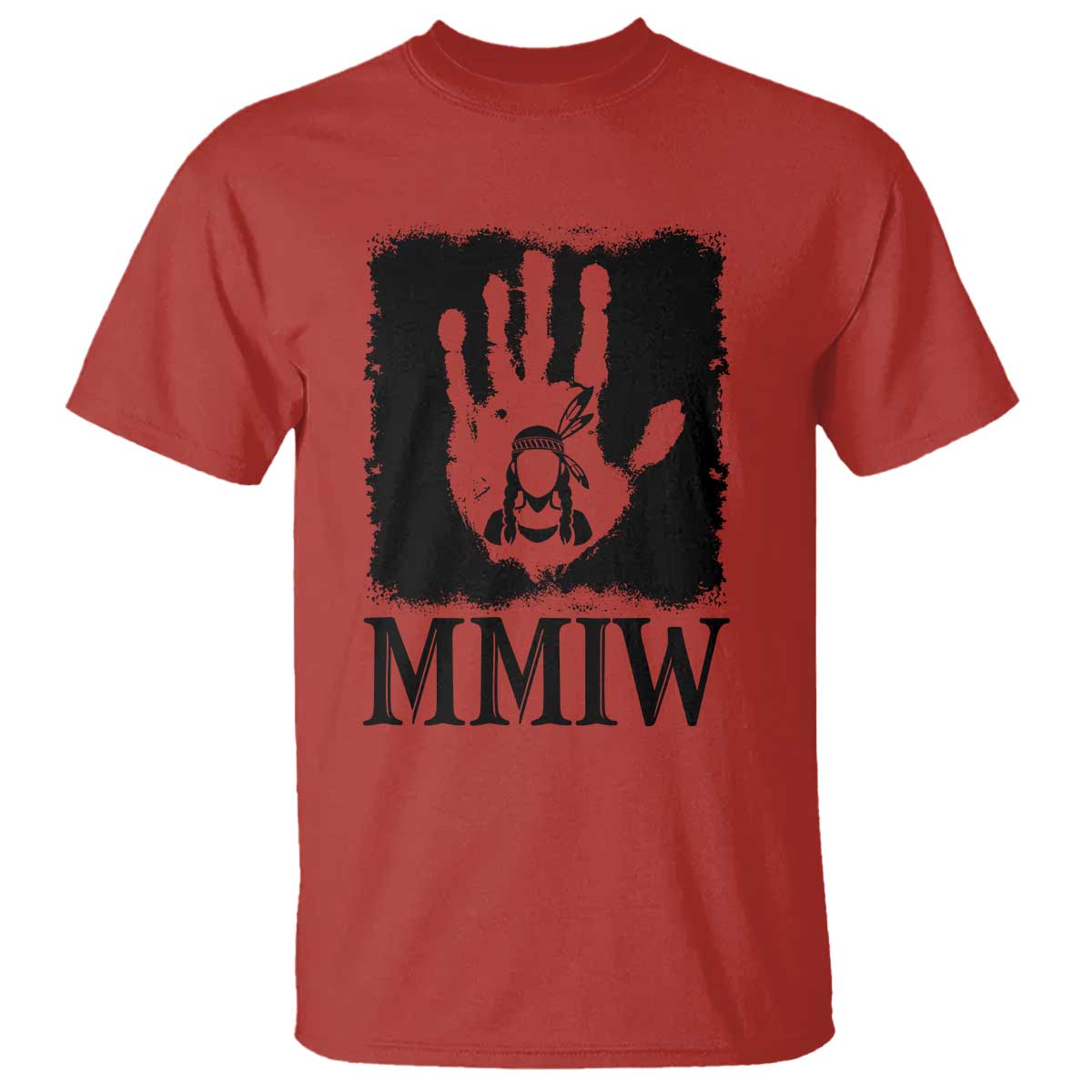 Stop MMIW T Shirt Voices For Stolen Sisters Red Handprint Graphic