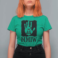 Stop MMIW T Shirt For Women Voices For Stolen Sisters Red Handprint Graphic