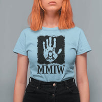 Stop MMIW T Shirt For Women Voices For Stolen Sisters Red Handprint Graphic