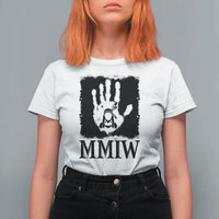 Stop MMIW T Shirt For Women Voices For Stolen Sisters Red Handprint Graphic