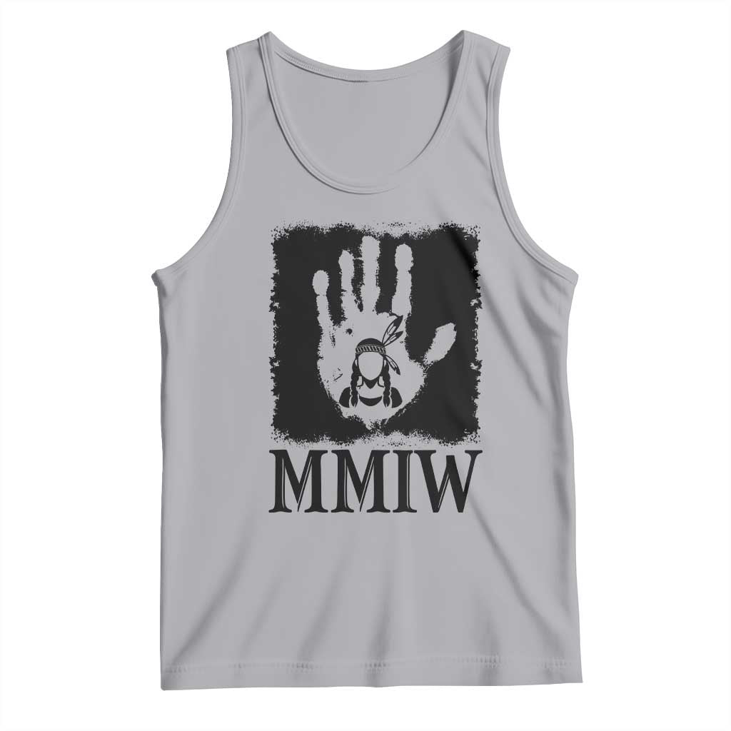 Stop MMIW Tank Top Voices For Stolen Sisters Red Handprint Graphic