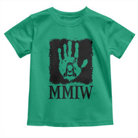 Stop MMIW Toddler T Shirt Voices For Stolen Sisters Red Handprint Graphic