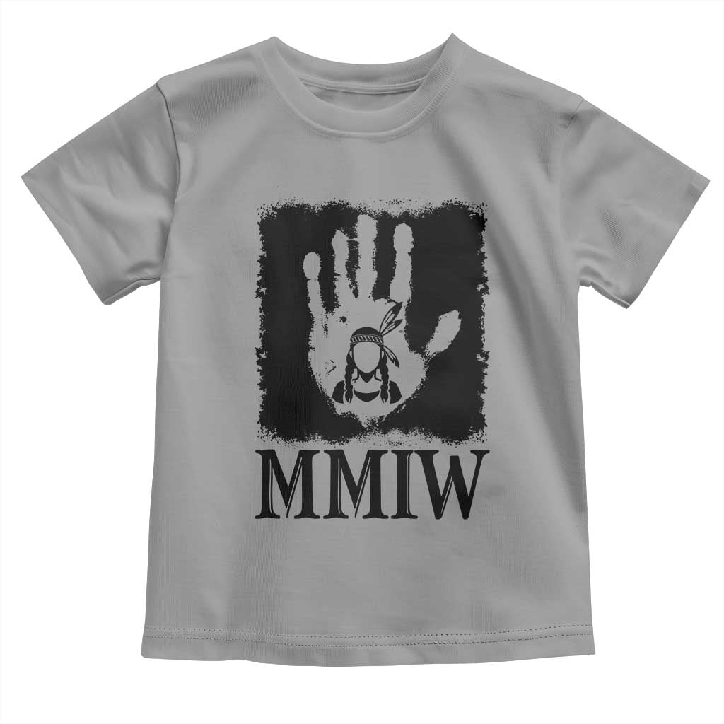 Stop MMIW Toddler T Shirt Voices For Stolen Sisters Red Handprint Graphic