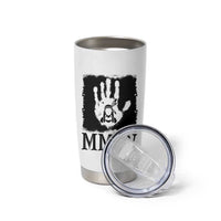 Stop MMIW Tumbler Cup Voices For Stolen Sisters Red Handprint Graphic