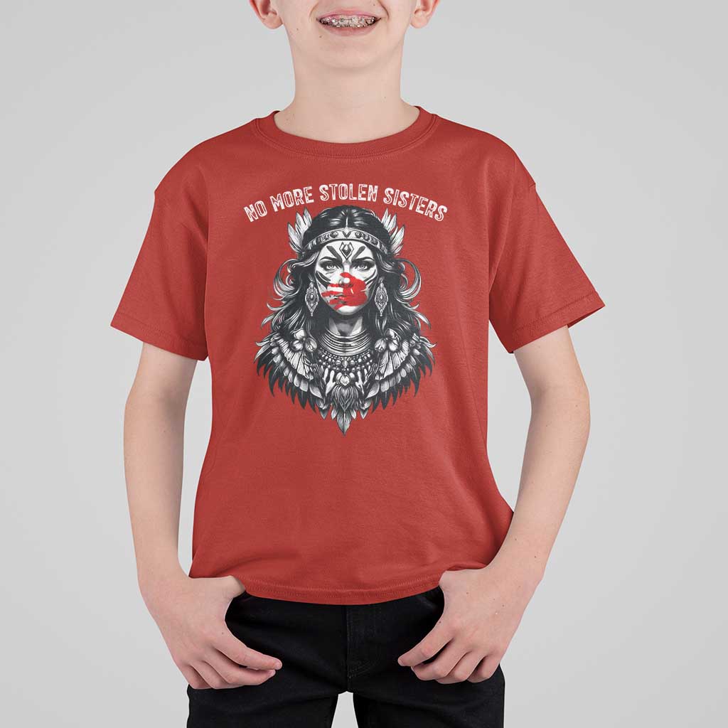 MMIW Awareness Support T Shirt For Kid No More Stolen Sisters