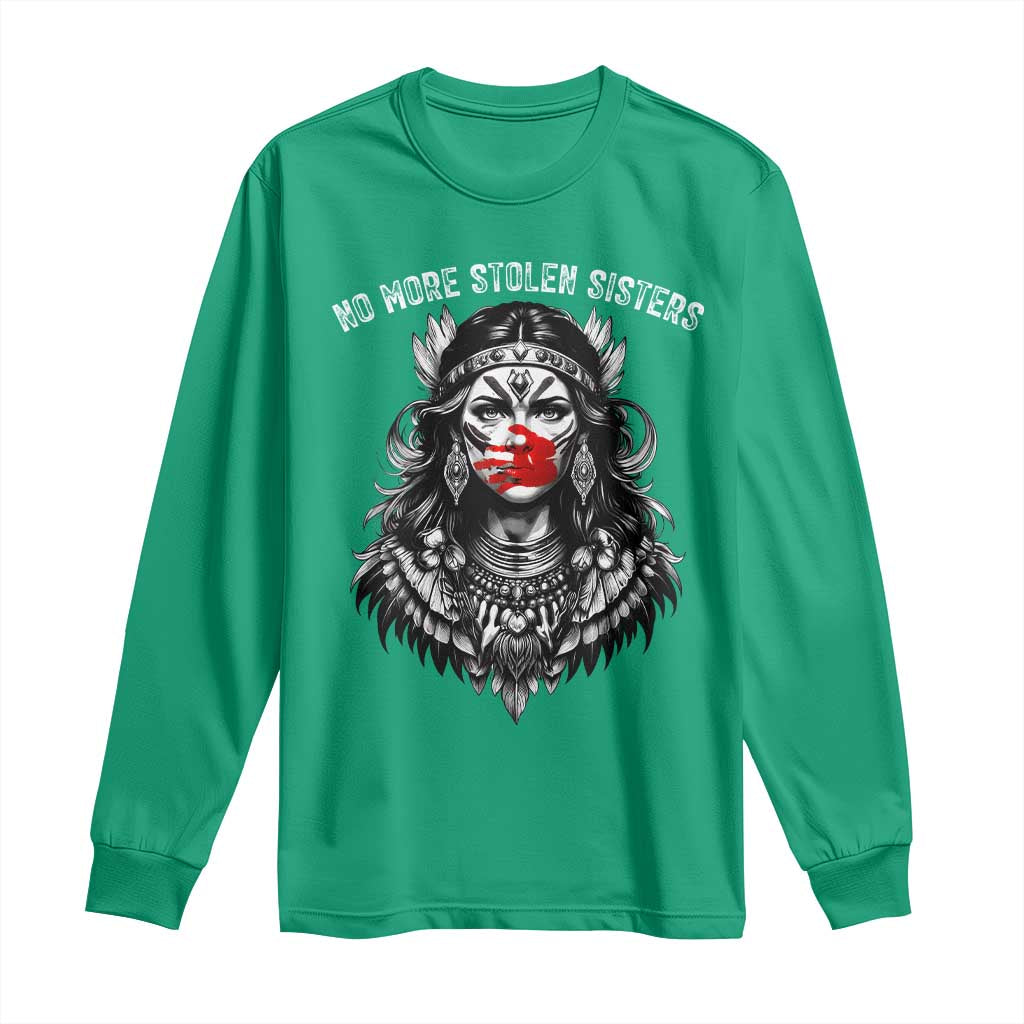 MMIW Awareness Support Long Sleeve Shirt No More Stolen Sisters