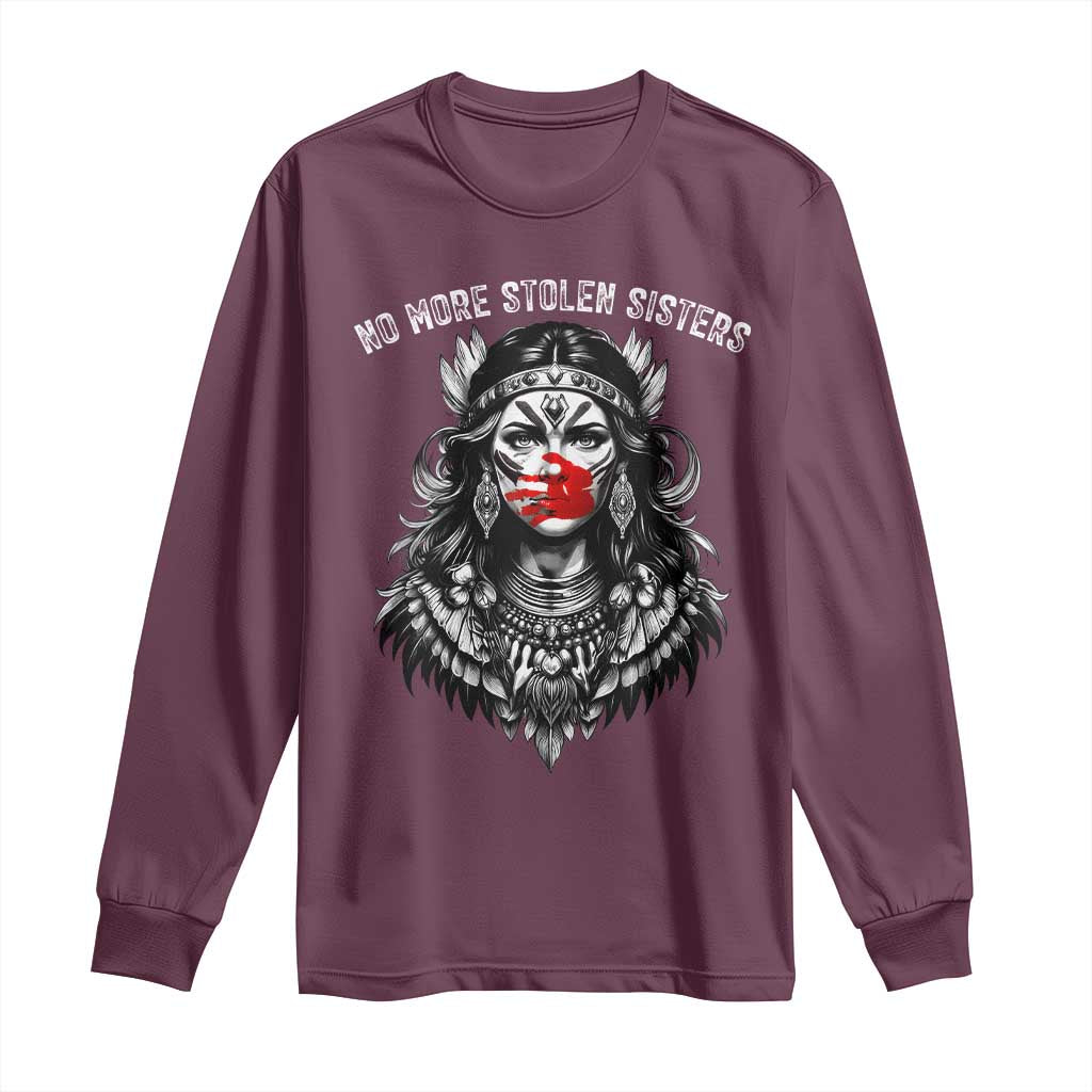 MMIW Awareness Support Long Sleeve Shirt No More Stolen Sisters
