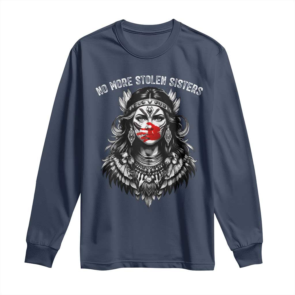 MMIW Awareness Support Long Sleeve Shirt No More Stolen Sisters