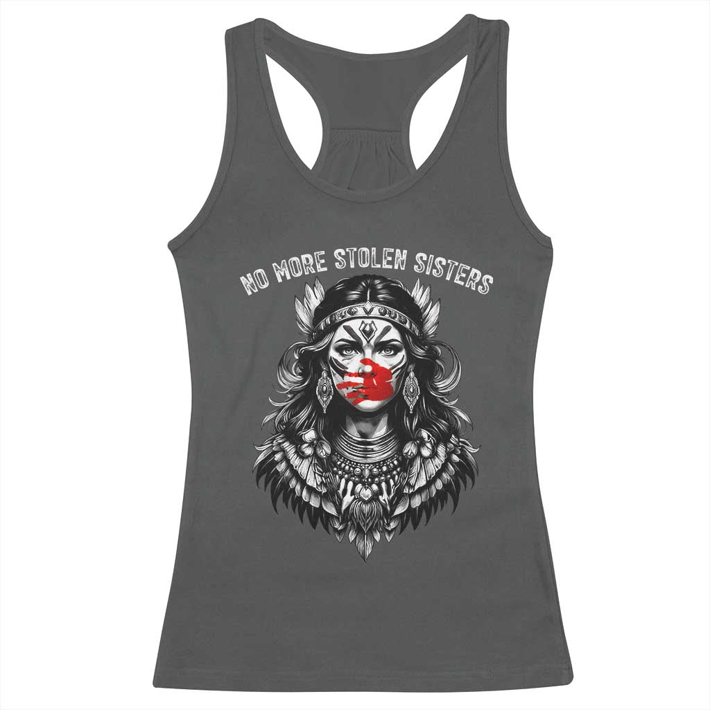 MMIW Awareness Support Racerback Tank Top No More Stolen Sisters