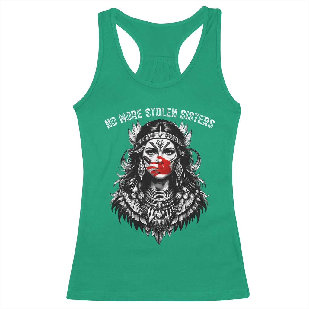 MMIW Awareness Support Racerback Tank Top No More Stolen Sisters