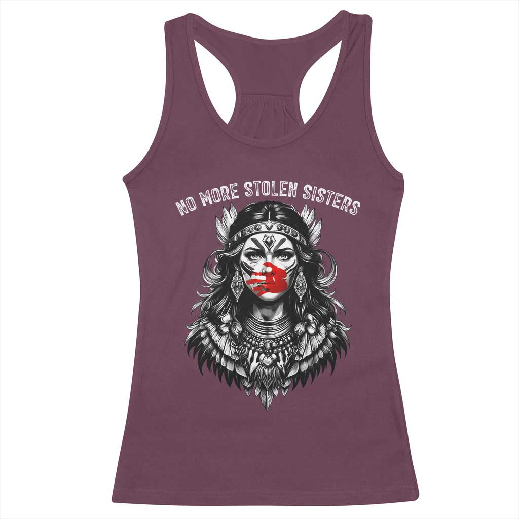 MMIW Awareness Support Racerback Tank Top No More Stolen Sisters