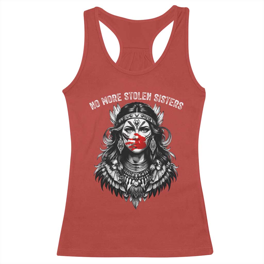 MMIW Awareness Support Racerback Tank Top No More Stolen Sisters