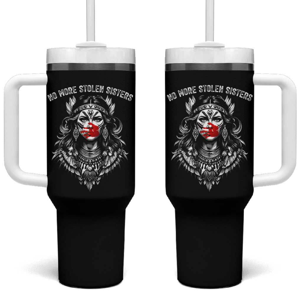 MMIW Awareness Support Tumbler With Handle No More Stolen Sisters