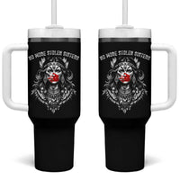 MMIW Awareness Support Tumbler With Handle No More Stolen Sisters