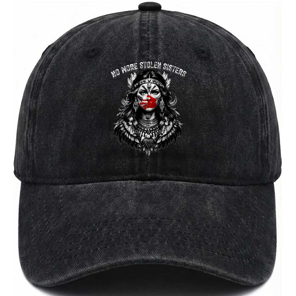 MMIW Awareness Support Washed Cotton Baseball Cap No More Stolen Sisters