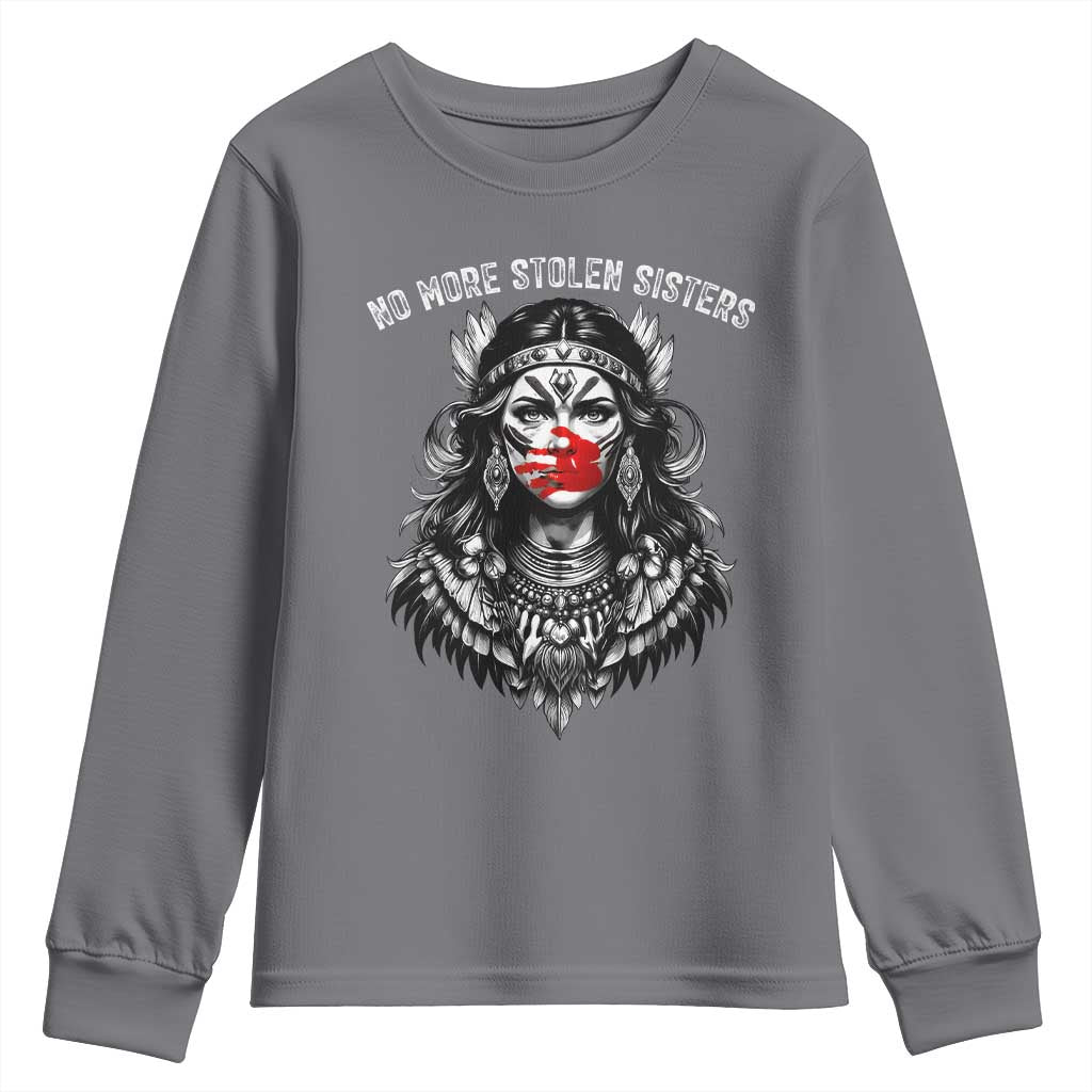 MMIW Awareness Support Youth Sweatshirt No More Stolen Sisters