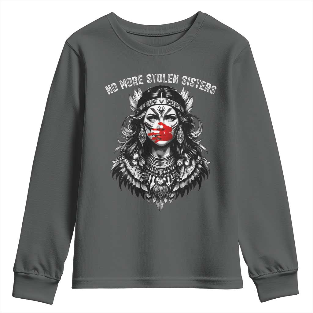 MMIW Awareness Support Youth Sweatshirt No More Stolen Sisters