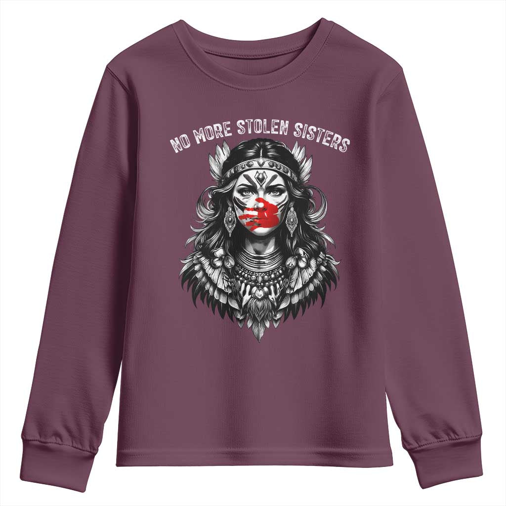 MMIW Awareness Support Youth Sweatshirt No More Stolen Sisters