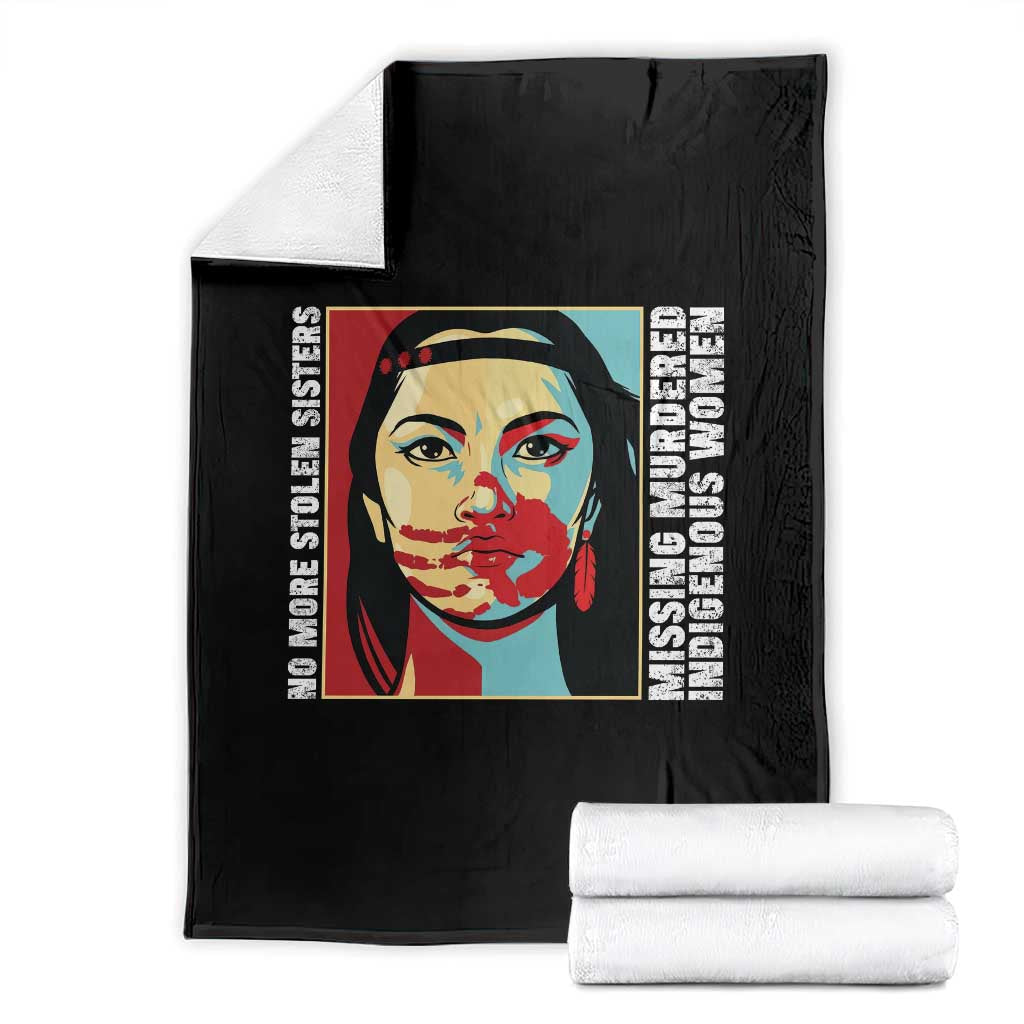 MMIW Awareness Support Throw Blanket Voices For Stolen Sisters Native American