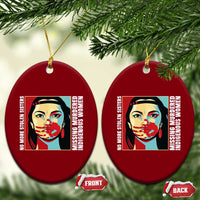 MMIW Awareness Support Ceramic Ornament Voices For Stolen Sisters Native American