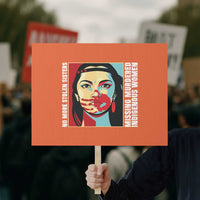 MMIW Awareness Support Protest Sign Voices For Stolen Sisters Native American