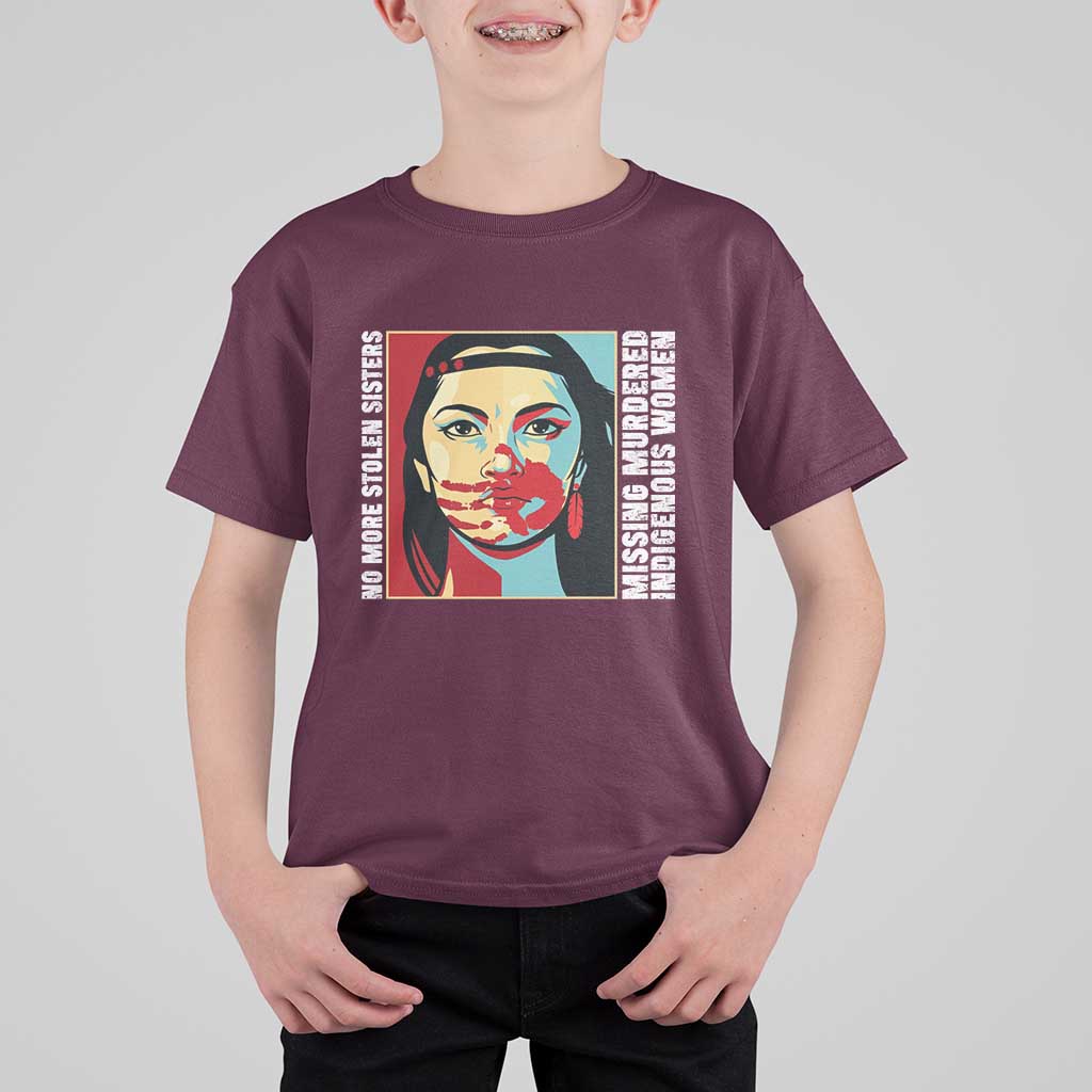 MMIW Awareness Support T Shirt For Kid Voices For Stolen Sisters Native American
