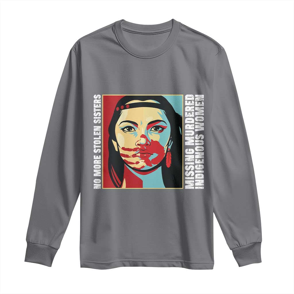 MMIW Awareness Support Long Sleeve Shirt Voices For Stolen Sisters Native American